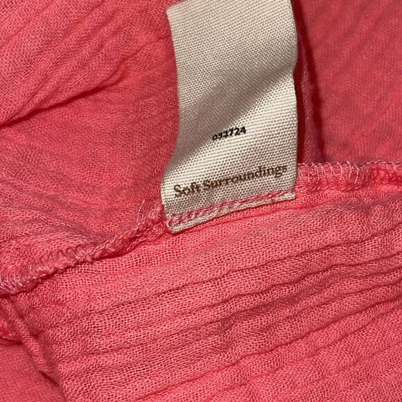 Soft Surroundings Womens Midi Dress 3X Short Sleeve Buttons V-Neck Plus Size NEW - Picture 9 of 11